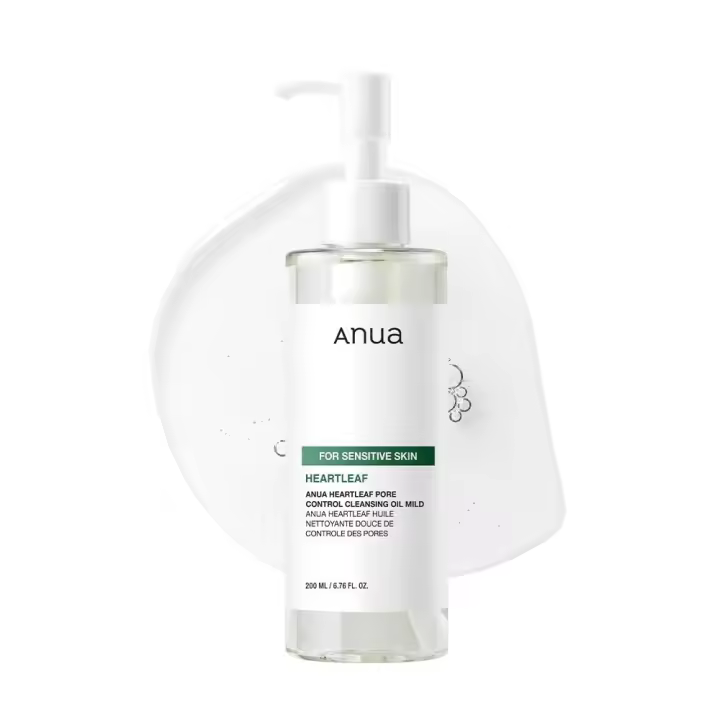 ANUA Heartleaf Pore Cleansing MILD, Sensitive Face Wash, Limpiador de aceite para la cara, Removedor de espinillas de maquillaje, Cuidado de la piel coreano, - 1
