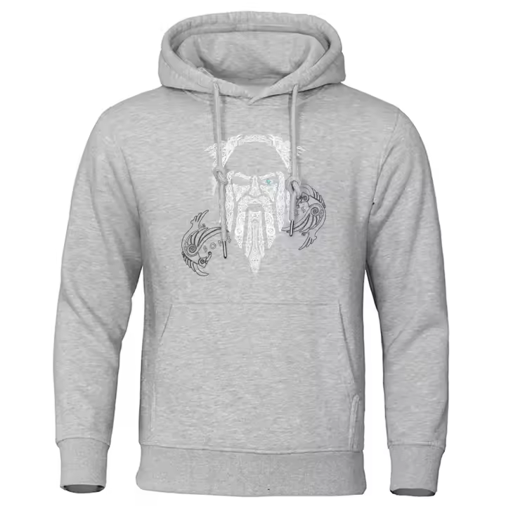 capucha de algodón para hombre y mujer, ropa de calle de la leyenda Vikinga, chándal informal, moda de otoño e invierno, novedad - 1