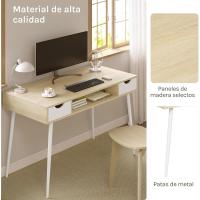 Compartimento Abierto, Mesa de Oficina, Marco de Acero, Madera, Roble, TSG19hei - details 4