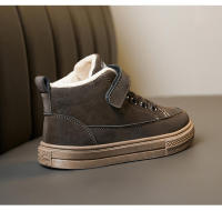 Zapatos informales para niños, zapatillas altas, zapatos deportivos para niños, zapatillas de nieve planas suaves y ligeras de piel cálida para invierno, zapatos de algodón para niños - details 30