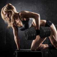 Mancuernas Ajustables Juego de Pesas y Mancuernas para Casa o Gimnasio Mancuernas Musculacion con Cerraduras de Estrella - details 1