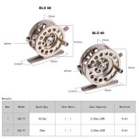 Carrete de aleación de aluminio para diestros, carretes lisos de mosca de hielo, accesorios de pesca - details 29