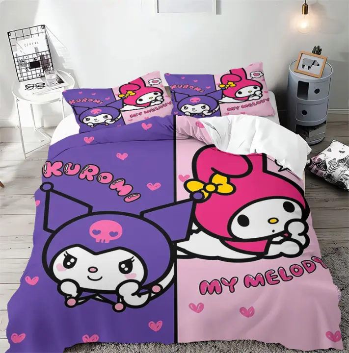 Juego de Ropa de Cama Cinnamoroll Cubierta de Cojín Estrellas Pequeñas Funda de Almohada 2-3 Piezas - 1