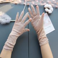 Guantes de protección solar Anti-UV para mujer, guantes finos y transpirables para montar a caballo, guantes para conducir con pantalla táctil alargada para verano al aire libre - details 14