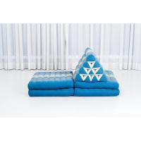 Cómodo Colchón De Suelo con Cojín De Lectura, Futón Japonés, Cama Plegable O Esterilla De Masaje Tailandés, 170 x 53 cm, Azul Claro - details 22