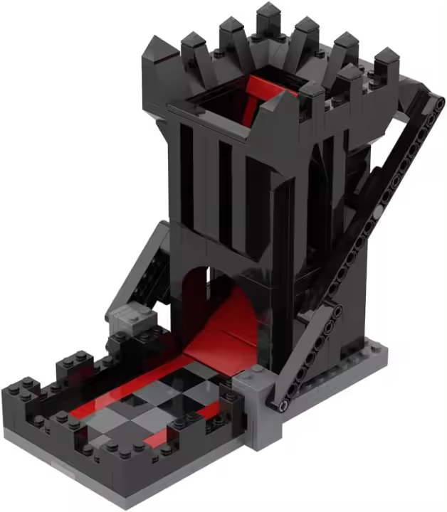 Conjunto de Bloques de Torre de Dados DND Gris Rodador de Dados para Juego de Rol en Escritorio - 1