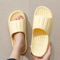 Zapatillas de suela suave de EVA para hombre y mujer, chanclas cómodas, sandalias de playa de verano, zapatos antideslizantes para el baño y el hogar - details 0