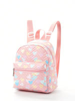 Mochila informal de gran capacidad con bordado simple e impresión, mochila escolar de viaje al aire libre transfronterizo - details 10