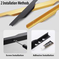 Perilla moderna de aleación de aluminio para puerta de armario, tirador oculto para cajón de cocina - details 4