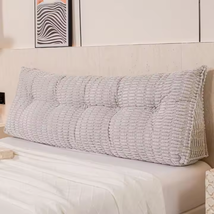 Almohada de Cabeza de Reina Engrosada HEEUAI HT Almohada de Lectura Cónica con Cubierta Desmontable para Comodidad en la Espalda - 1