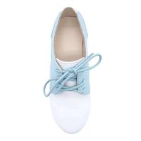 La suela de goma cómoda más vendida ata para arriba los zapatos de cuero casuales de los niños - details 2