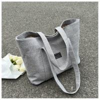 Bolso de mano de tela de cáñamo para mujer, bolso de hombro espacioso, bolso de mensajero versátil con cierre de cremallera, con múltiples bolsillos, para lavar a mano o limpiar en seco - details 23