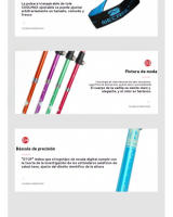 Trekking al aire libre viaje cinco secciones plegable telescópica senderismo bastones de aleación de aluminio ultra-corto bastón - details 8