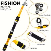 Combo de Pesca Telescópica Proberos Extra Ligero Acción Media, Carrete Resistente, Cebos Variados para Deportes y Afueros - details 9