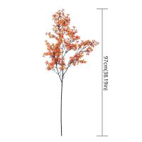 Rama de flor de melocotón Artificial de 97cm, flor de melocotón de seda elegante de plástico hecha a mano, flor falsa de tacto Real para sala de estar y escritorio - details 0