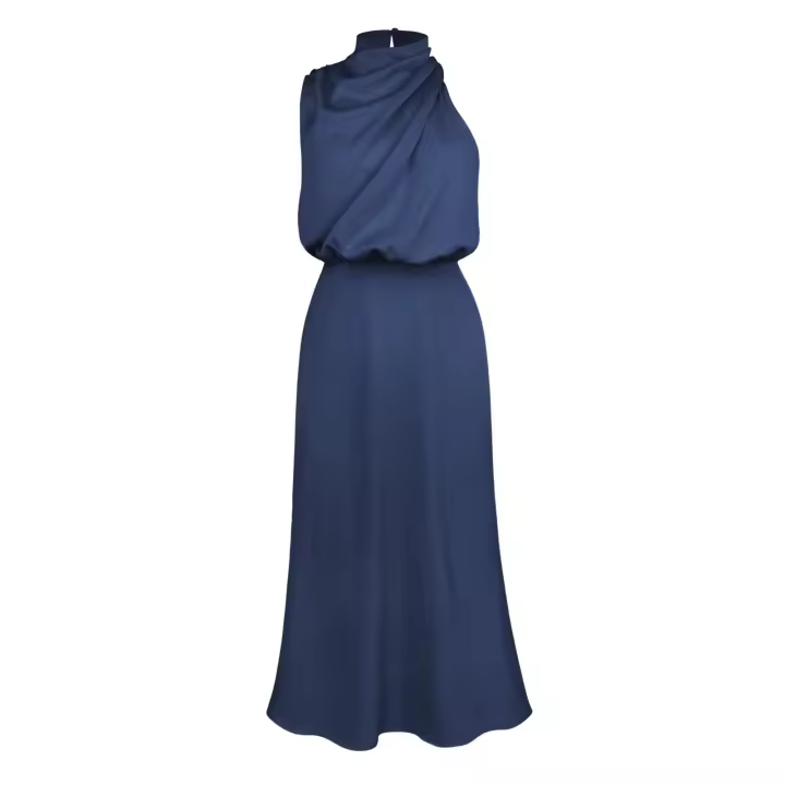 Vestidos De Satén Sin Mangas Para Mujer, Vestidos De Noche - 1