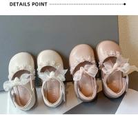 Primavera 2025 nuevos zapatos de vestir antideslizantes de fondo suave elegantes de estilo coreano a la moda de cuero para niñas de princesa - details 3
