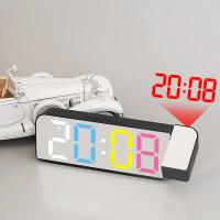 Reloj Despertador de Proyección Digital Rotativo Modo Nocturno Reloj de Pared LED Electrónico para Dormitorio 12H/24H - details 10