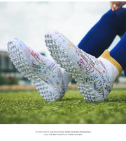 Zapatos de fútbol de alta calidad para hombres, botas de fútbol de la sociedad, cornamusas de entrenamiento al aire libre antideslizantes de hierba, zapatillas de Futsal, calzado deportivo Unisex - details 14