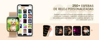 Reloj Inteligente AMOLED 1.85 para Mujeres 2024 con Modo de Deporte 120+ Rastreador de Fitness Pulsera de Presión Arritmia Llamada HD a Prueba de Agua IP68 - details 4