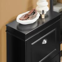 Estrecho Recibidor Estanterias Almacenaje Organizador para Zapatos Blanco 54 x 24 x 83 cm FSR78-W ES - details 23