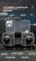 Dron X38 RC DC135 720P, helicóptero con cámara Dual, evitación de obstáculos, WIFI, FPV, aterrizaje de una tecla, detección de gravedad, Quadcopter, navidad - details 17