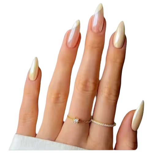 24 piezas de uñas postizas francesas cortas, uñas postizas acrílicas amarillas brillantes, uñas postizas de bailarina con diseños de ondas, cobertura completa - 1