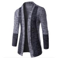Cárdigan para hombre, suéter multifuncional de estilo coreano de punto de color contrastante con retales, nuevo - details 5