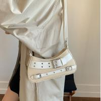 Bolso de mano a la moda Y2K, bolso para axila con remaches, bolso de hombro para chica picante, bolso cruzado Retro con hebilla de cinturón para niñas - details 11