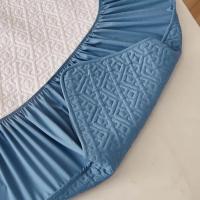 Funda de colchón acolchada suave de algodón puro, Protector de almohadilla de cama personalizado, antibacteriano, tamaño King, no incluye funda de almohada - details 41