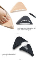 Plantillas de tacón alto para mujer, Protector de medio antepié para el dedo del pie, almohadillas para aliviar el dolor, ajuste de relleno frontal para zapatos grandes - details 3