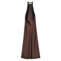 2024 Vestidos nuevos Verano Chic Elegante Fiesta Calle Juvenil Mujer Vestido largo de moda con cuello delgado - details 2