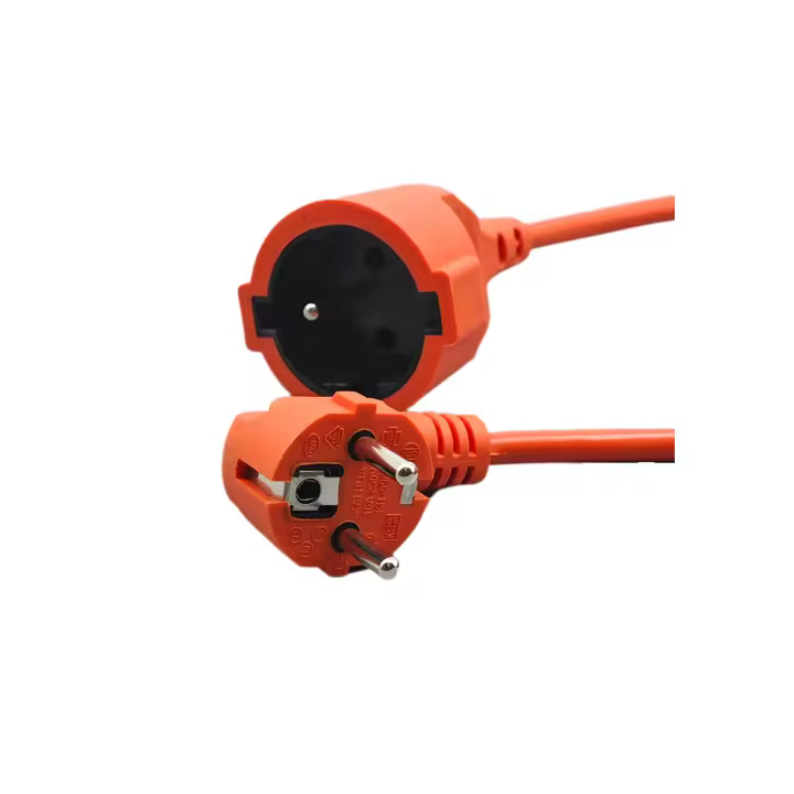 Cable de extensión estándar europeo de 3 m, 8 m, 10 m, 20 m, cable de alimentación de extensión, enchufe - 1