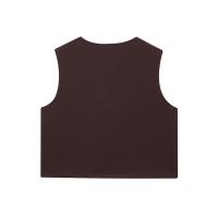 PB&ZA2025 ropa interior para ir al trabajo, chaleco de punto sin mangas con cuello redondo, top decorado con botones para mujer - details 2