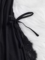 Conjunto de camisón y braguita de diseño encantador con tirantes finos y cuello en V, ropa sexy para mujer - details 11