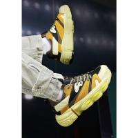 Moda zapatos de los hombres de cuero grueso forro caliente tendencia zapatos casuales de moda cien marea zapatos coloridos deportes zapatos de los hombres - details 4
