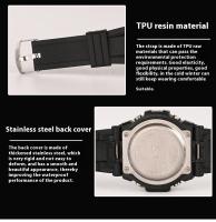 SHUNWAY Reloj deportivo luminoso electrónico multifuncional para exteriores, reloj moderno impermeable para estudiantes - details 10