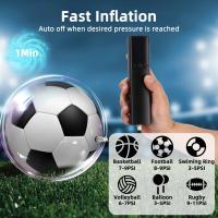 Bomba de Balones Eléctrica, Inflador Rápido Portátil, Mini Bomba de Balones con Manómetro Preciso y Pantalla LCD Digital, Bomba de Aire Recargable para Baloncesto, Fútbol, Vóley, y Fútbol - details 4