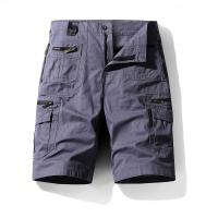 Basoteeuo-pantalones cortos Cargo para hombre, Shorts informales ligeros con múltiples bolsillos, trabajo al aire libre, Verano - details 4