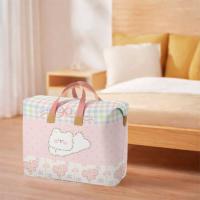 Bolsa de almacenamiento de edredón de tela no tejida, bolsa de almacenamiento de equipaje de gran capacidad con dibujos animados, ahorro de espacio, a prueba de humedad - details 6