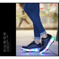 Zapatillas luminosas de dos ruedas con carga USB 2025, zapatos de patín con luz Led para niños, zapatillas de deporte para niños - details 6