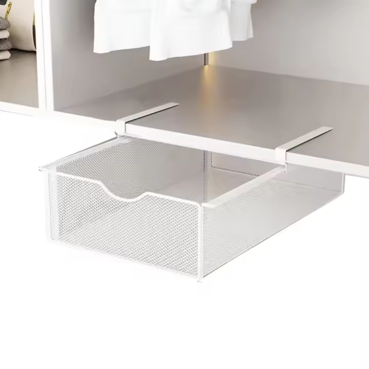 Armario divisorio extraíble, cajón de malla, armario deslizante suave y transpirable, cesta colgante, fácil instalación, soporte de carga grande - 1
