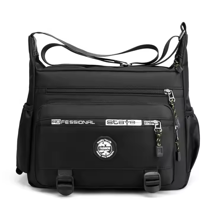 Bolso de mensajero para hombre Bolsos de hombro cruzados Paquete de eslinga pequeño para el trabajo Paquetes Oxford impermeables Monedero - 1