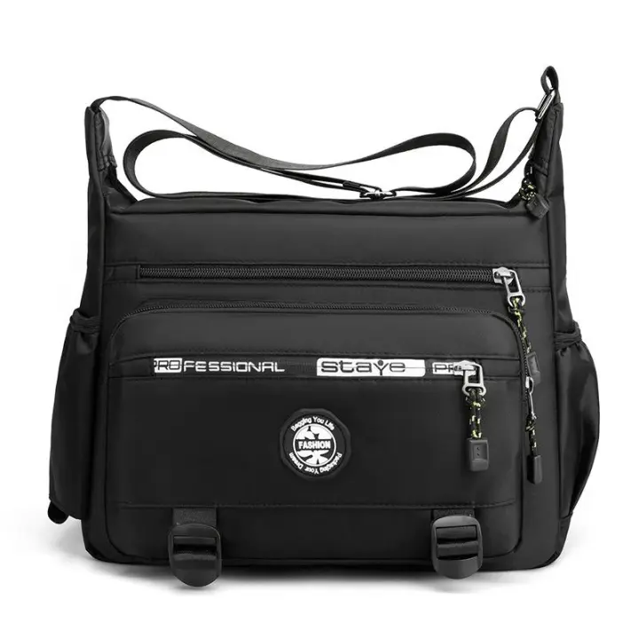 Bolso de mensajero para hombre Bolsos de hombro cruzados Paquete de eslinga pequeño para el trabajo Paquetes Oxford impermeables Monedero - 1