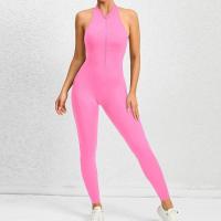 Conjuntos de Yoga de una pieza para mujer, ropa sin mangas, chaleco, mono corto de ejercicio, deporte, gimnasio, entrenamiento, Fitness, pantalones con espalda cruzada, 2025 - details 47