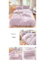 Conjunto de Cama de Princesa Rdovkxua Rufa de Algodón Sólido, Funda de Cojín de Rey y Reina, Falda de Cama con Volantes para Mujeres - details 18