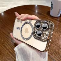 Funda transparente de diamante cristalino para iPhone 16,Compatible con MagSafe - details 1