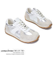 Cuero nuevos zapatos de entrenamiento moral deportivo de fondo plano zapatos blancos casuales para mujer - details 8