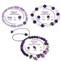 Kit x3 Pulseras Sanadoras de Amatista |   Para Relajación Profunda, Armonía Interior y Protección Energética |   Regalo unisex para practicantes de yoga |   Piedra Natural con Poder Curativo |   Joyería Terapéutica Mujeres/Hombres - details 3