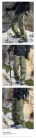 Marea marca verano hielo seda impermeable recta carga pantalones montaña al aire libre paracaidista pantalones dos desgaste monos de los hombres - details 8